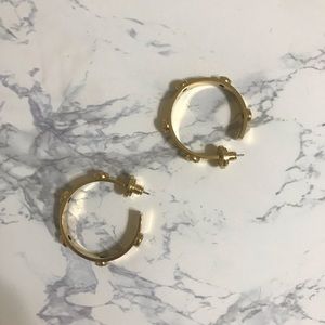 Tory Burch gold hoops
